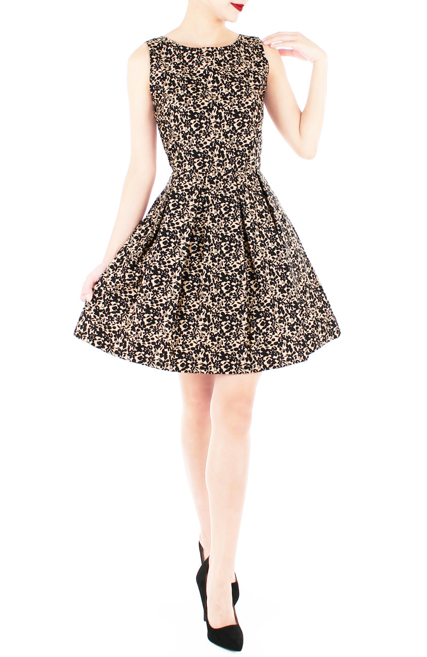Flawless Fawn Flare Dress