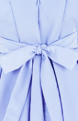 Forever Fanciful Flare Dress with Bow Back - Lavender Blue