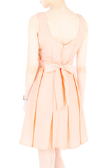 Forever Fanciful Flare Dress with Bow Back - Peach
