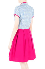 Four Leaf Clover Porcelain Cheongsam Dress