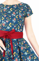Free-spirited Florals Flare Tea Dress