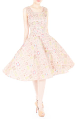 French Eau de Parfumerie Flare Midi Dress