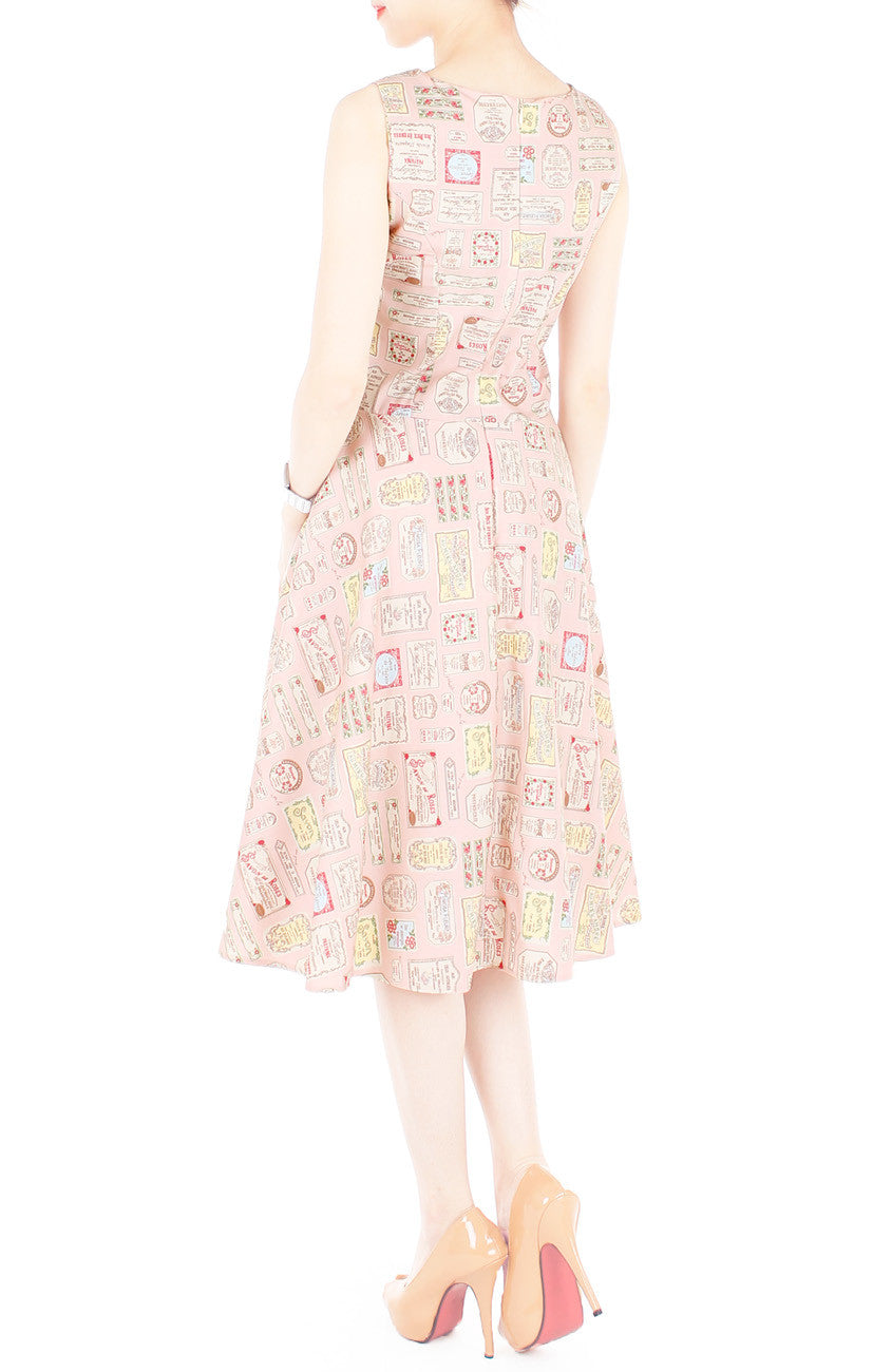 French Eau de Parfumerie Flare Midi Dress