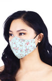 Fresh Mint Blossoms Pure Cotton Face Mask