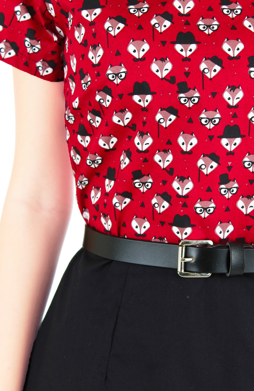 Fur the Win Vera Dress in Red Fox