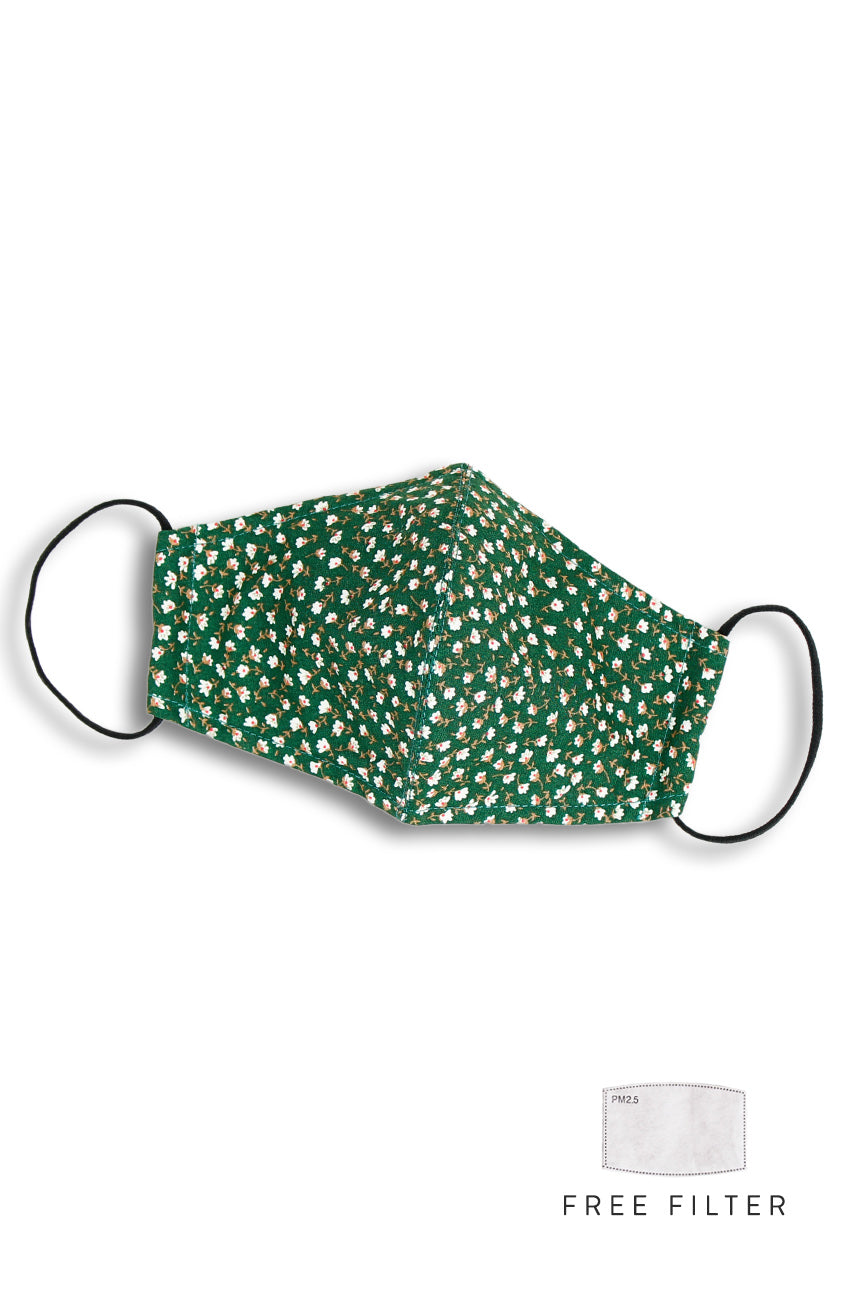 Garden-fresh Little Blooms Pure Cotton Face Mask