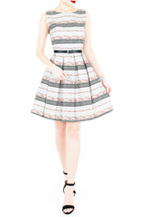 Garden Tour de Polka Dots Flare Dress