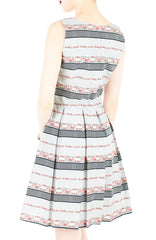 Garden Tour de Polka Dots Flare Dress