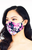 Glorious Geranium Pure Cotton Face Mask