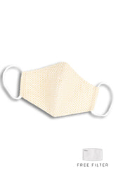 Golden Arabesque Pure Cotton Face Mask