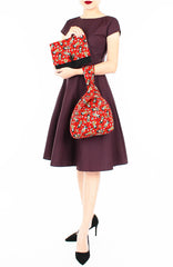 Golden Geisha Japanese Prosperity Bag - Reversible