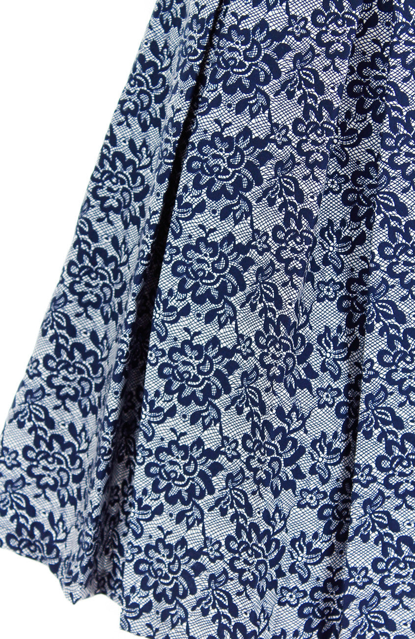 Graceful Chantilly Lace Flare Dress