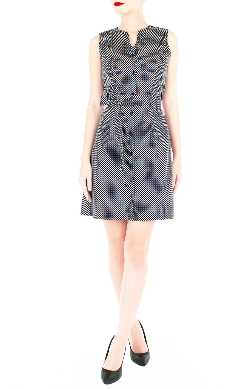 Graph Prodigy A-Line Button Down Dress