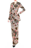 Hana Akira Japanese Modern Kebaya - Coffee Brown