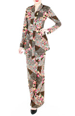 Hana Akira Japanese Modern Kebaya - Coffee Brown