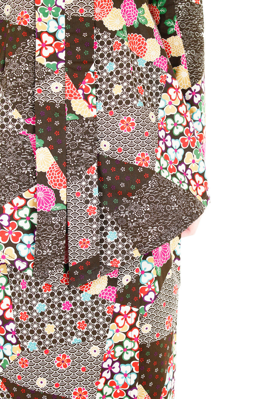 Hana Akira Japanese Modern Kebaya - Coffee Brown