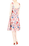 Harmonic Hibiscus Flare Midi Dress