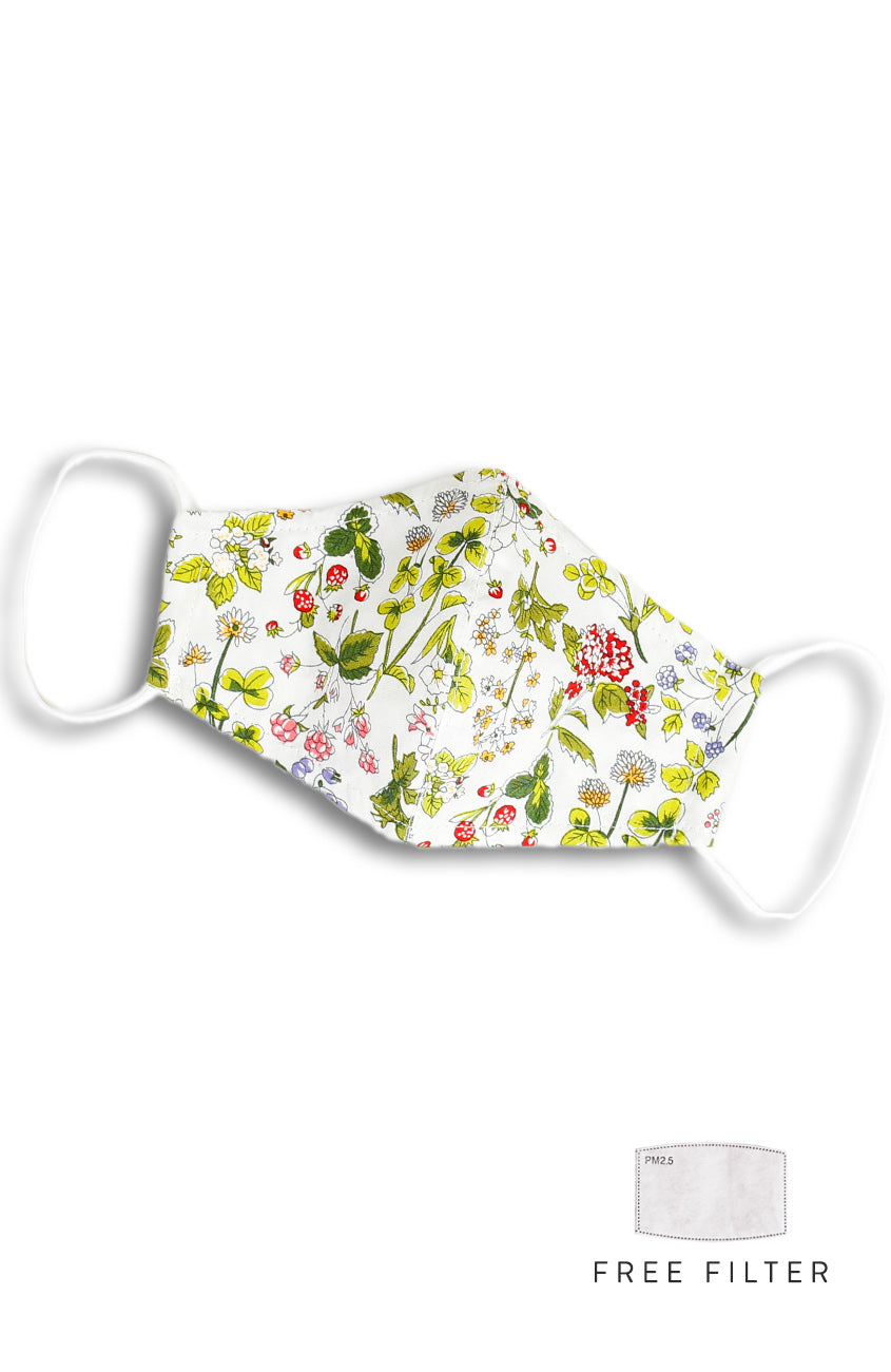 Hydrangea Gardens Pure Cotton Face Mask