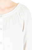 Idyllic Saturday 3/4-length Sleeve Blouse - White
