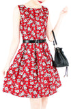 Ikebana Blooms Flare Dress