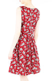 Ikebana Blooms Flare Dress