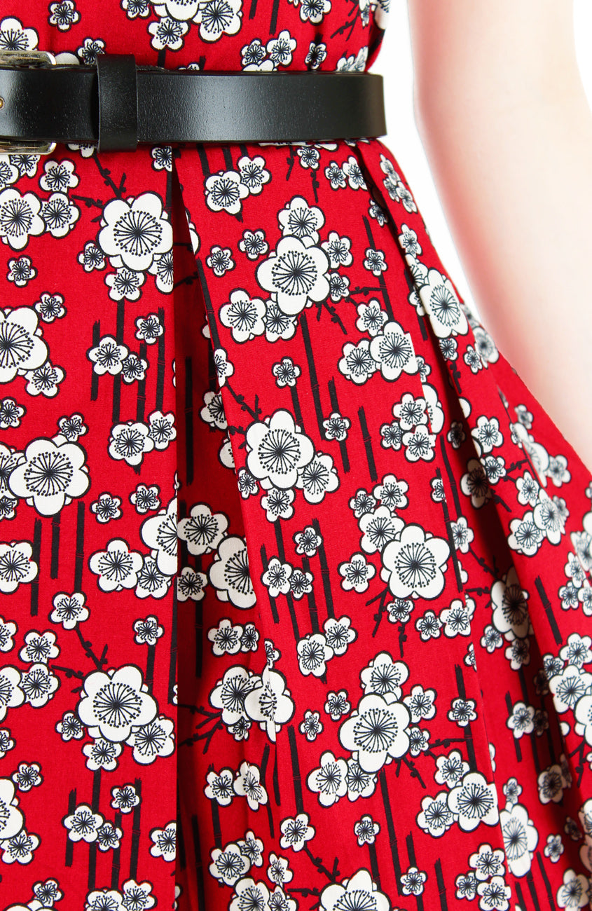 Ikebana Blooms Flare Dress