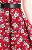 Ikebana Blooms Flare Dress