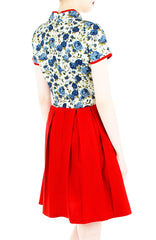 Imperial Porcelain Rosettes Cheongsam Dress