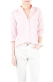 Informal Approach Pinstripe Blouse - Pastel Pink