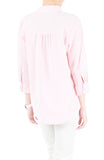 Informal Approach Pinstripe Blouse - Pastel Pink