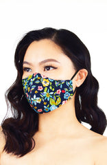 Island Escapade Pure Cotton Face Mask - Ocean Blue