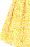 Joyful Lil’ Daisies Flare Dress - Yellow