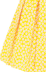 Joyful Lil’ Daisies Flare Dress - Yellow