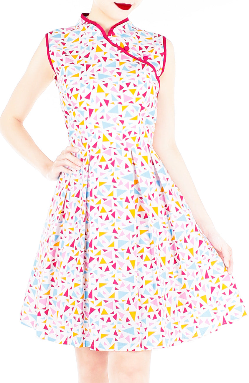 Jubilant Confetti Cheongsam Dress