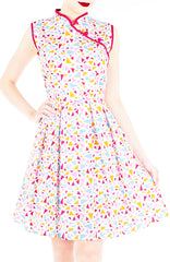 Jubilant Confetti Cheongsam Dress