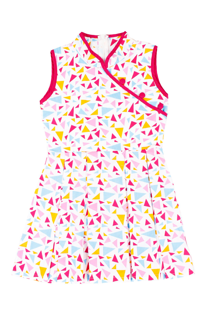 Jubilant Confetti Cheongsam Dress