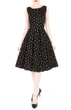 Just the Tulips of Us Flare Midi Dress