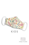 KIDS Ferns Illustrated Pure Cotton Face Mask - Creme
