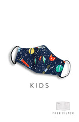 KIDS Galaxy Discovery Pure Cotton Face Mask