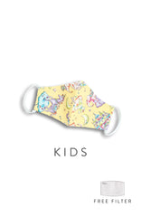 KIDS Magical Wonderland Pure Cotton Face Mask - Sunshine Yellow