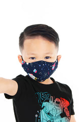 KIDS Space Explorer Pure Cotton Face Mask - Navy