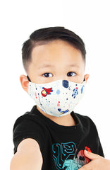 KIDS Space Explorer Pure Cotton Face Mask - Off White