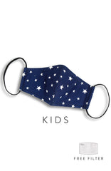 KIDS Superstar Pure Cotton Face Mask - Navy
