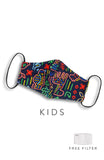 KIDS Tribal Neon Pure Cotton Face Mask