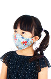 KIDS Winter Blooms Pure Cotton Face Mask - Prelude Grey