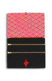 Kyoto Seigaiha ANGPAO Organizer Clutch in Red