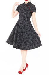 Lady Aristocrat Cheongsam in Noir Rose