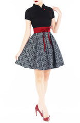 Lady Noir Peonies Cheongsam