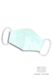 Ladylike Lace Pure Cotton Face Mask - Tiffany