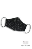 Leaf it to Luck Pure Cotton Face Mask - Noir Black